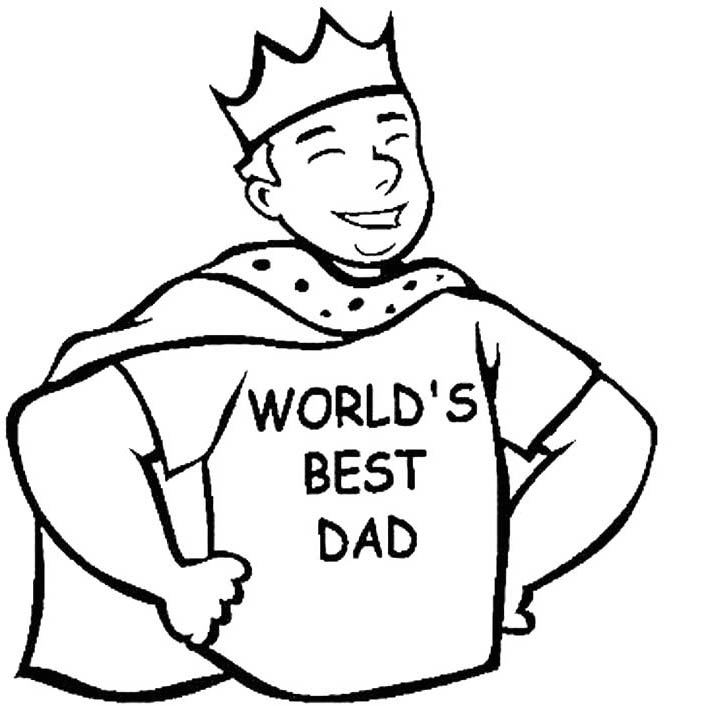 Free World's Best Dad Coloring Pages Printable printable