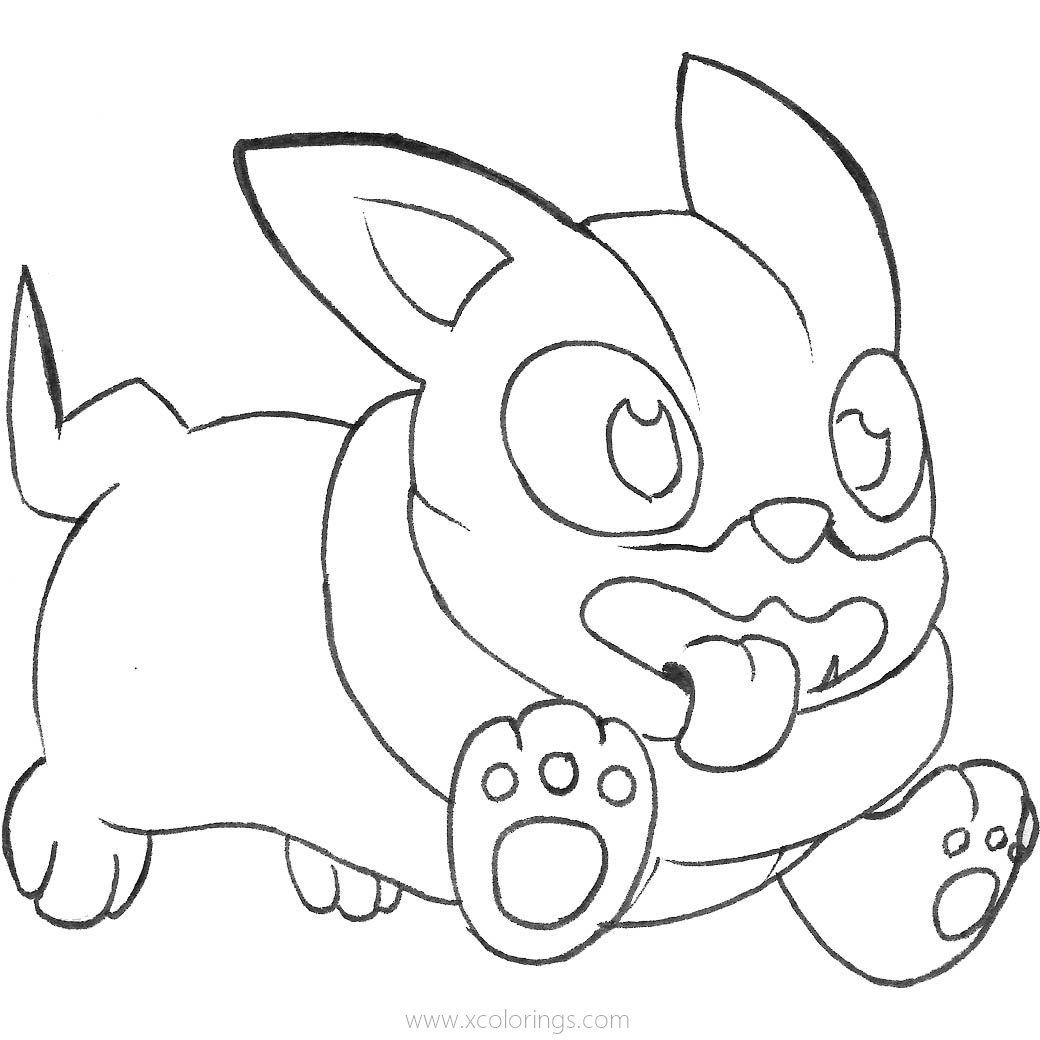 Free Yamper Pokemon Coloring Pages by yuudai sato printable
