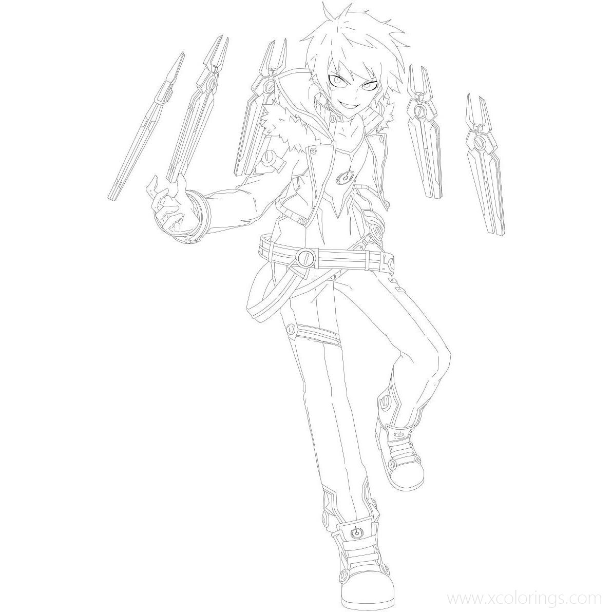 Free Add from Elsword Coloring Pages printable