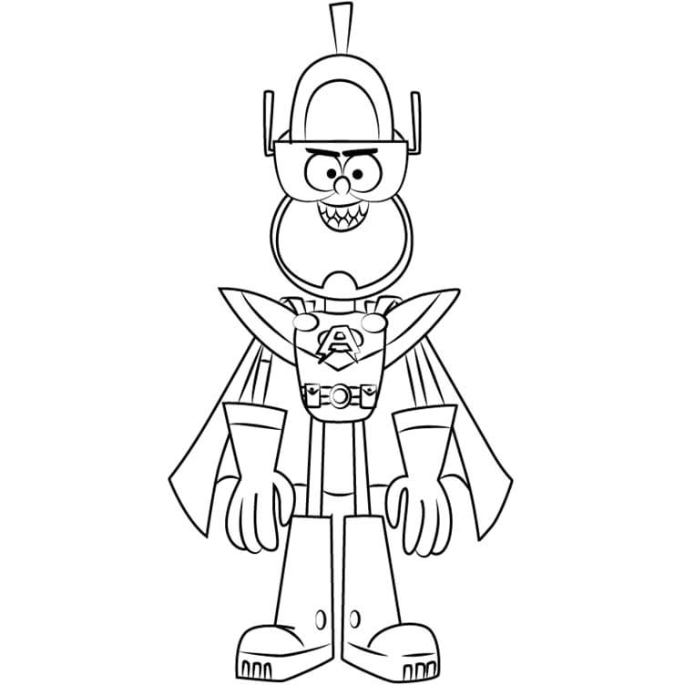 Free Atomic Puppet Coloring Pages Character Joey Felt printable