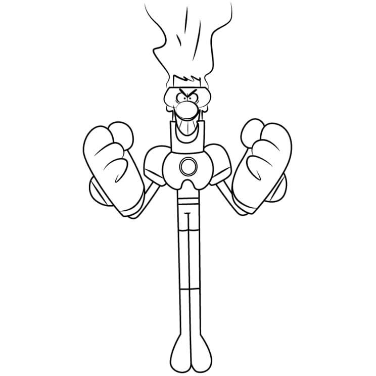 Free Atomic Puppet Coloring Pages Crimson Beacon printable