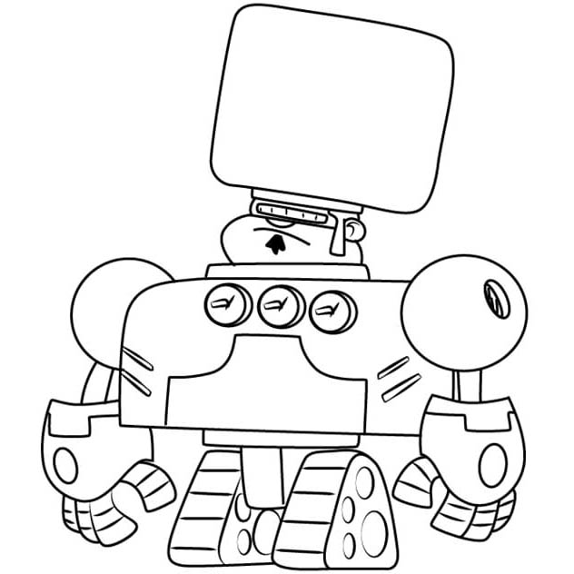 Free Atomic Puppet Coloring Pages Robo-Ron printable