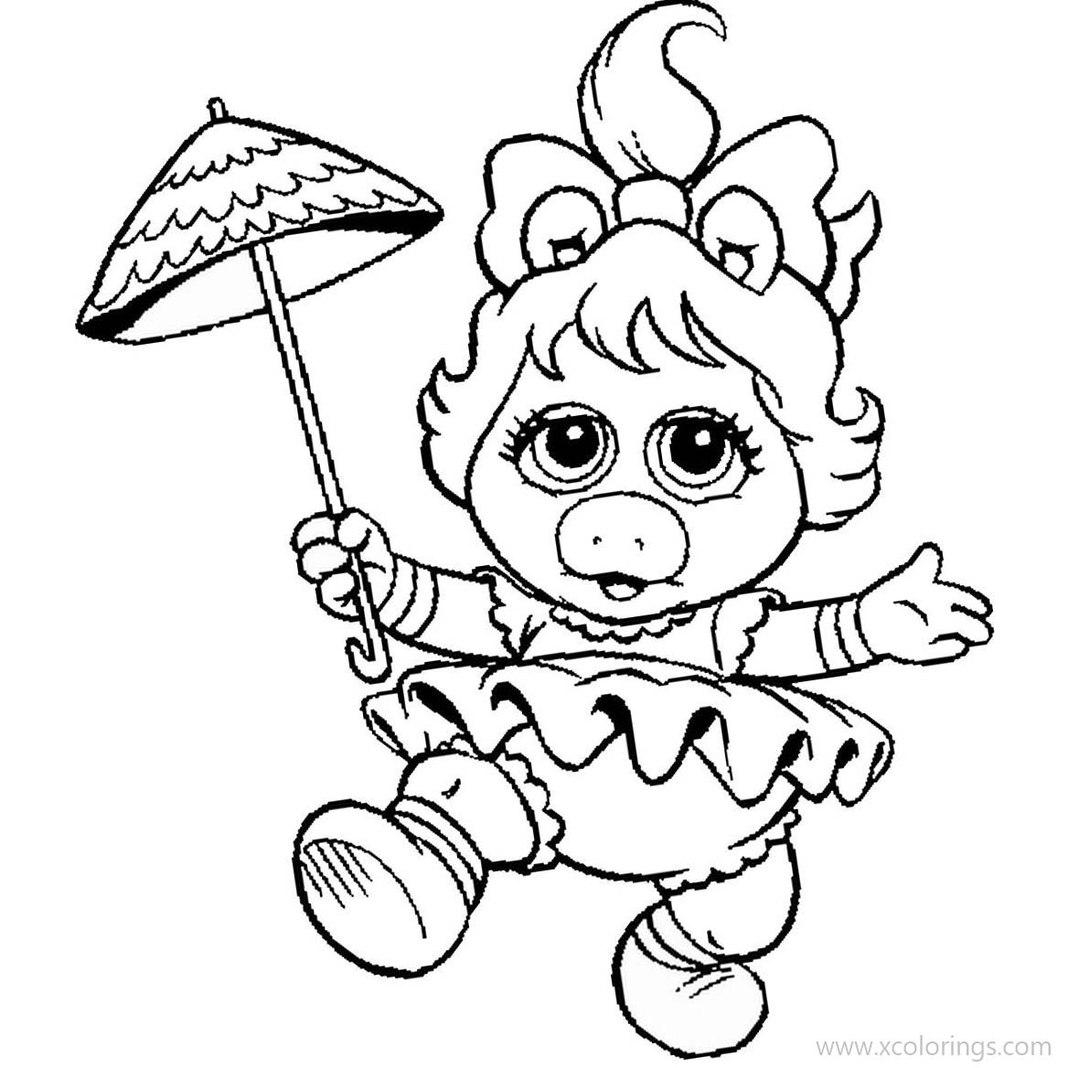 Free Baby Muppet Miss Piggy Coloring Pages printable