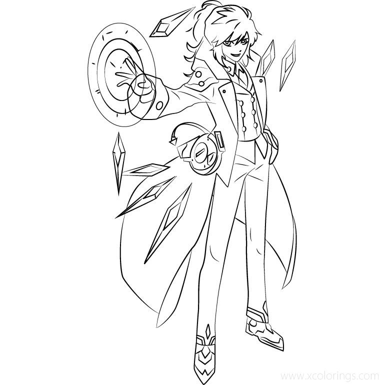 Free Elsword Coloring Pages Add the Shocking Genius printable