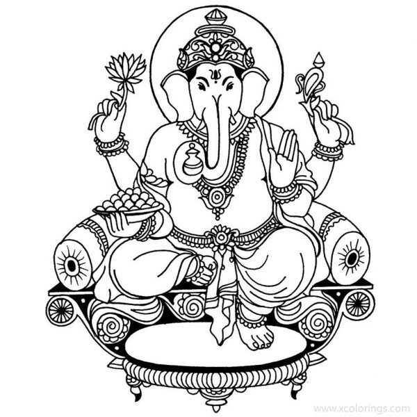 Lord Ganesha Coloring Pages For Kids Pitara Kids Network