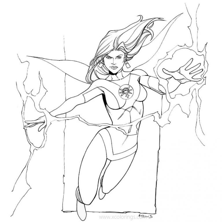 Invincible Coloring Pages Superhero Invincible and Atom Eve