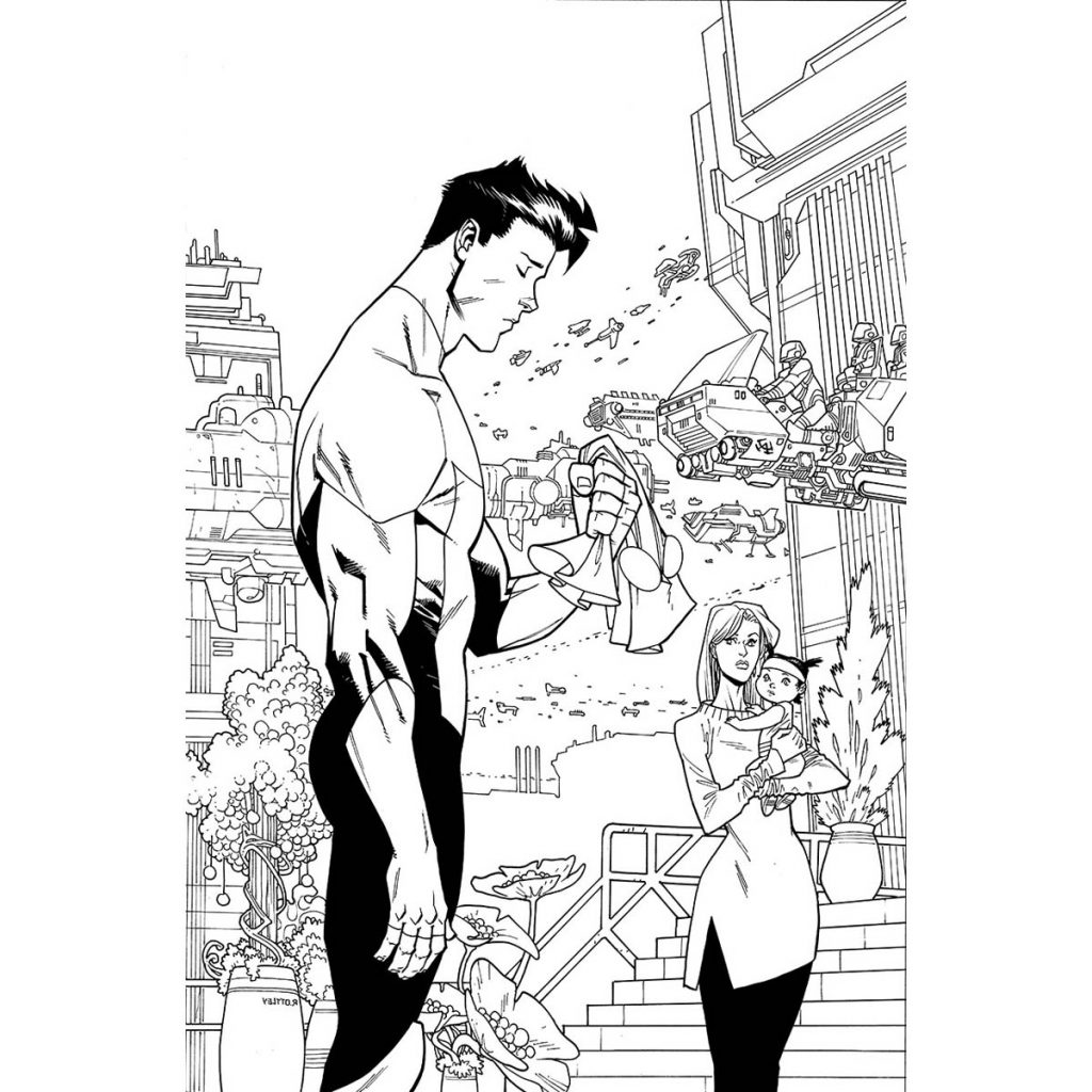 Invincible Coloring Pages Invincible Vs Omni-Man by adrian kris malaque