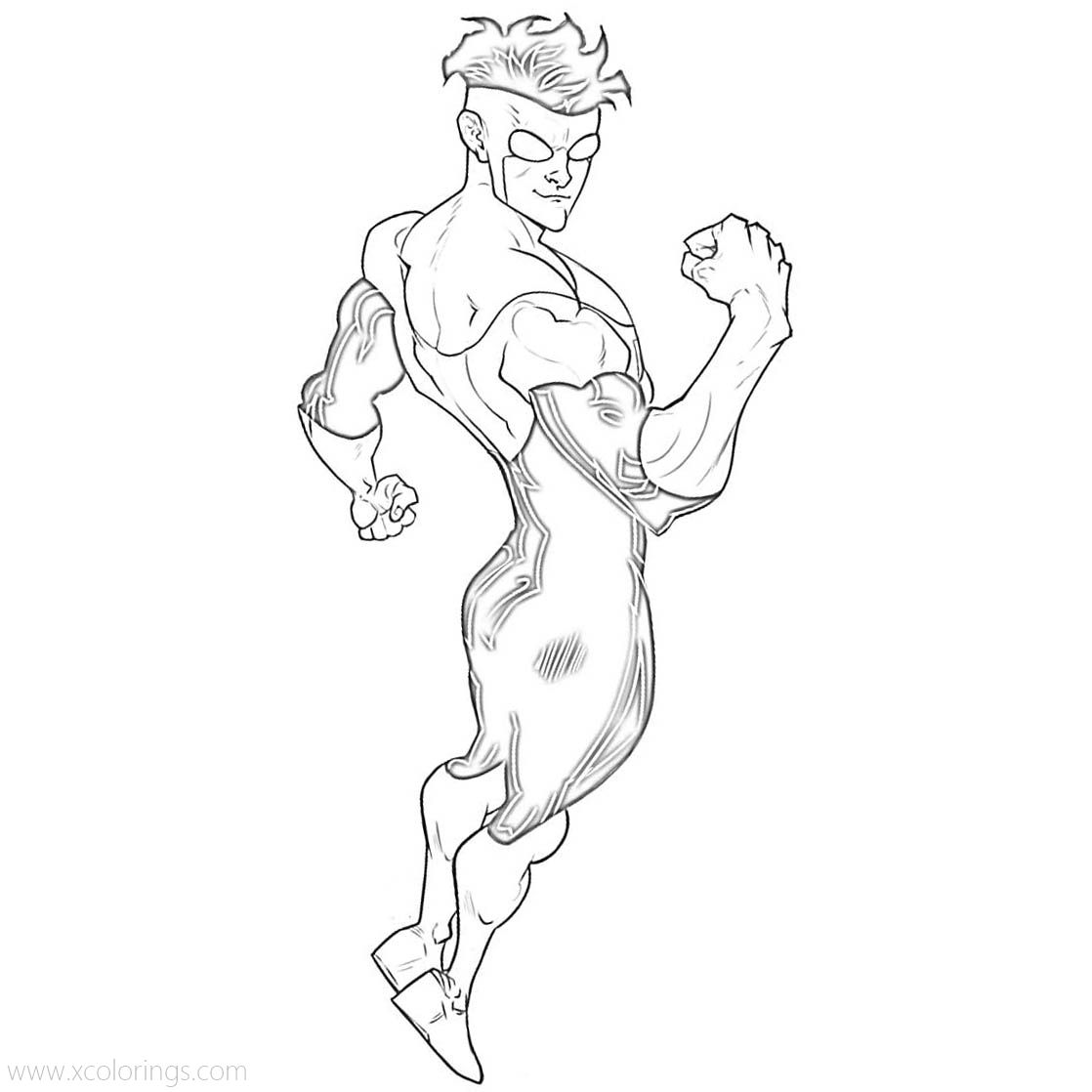 Invincible the Superhero Coloring Pages - XColorings.com