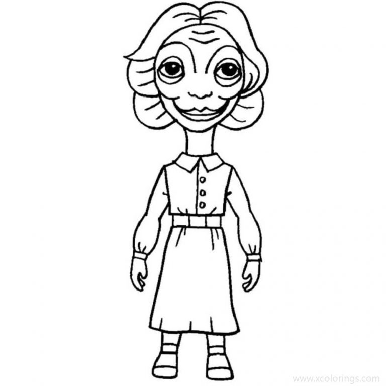 Mono and Six from Little Nightmares Coloring Pages - XColorings.com