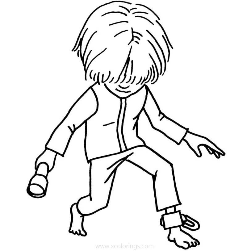 Little Nightmares Coloring Pages The Runaway Kid - XColorings.com