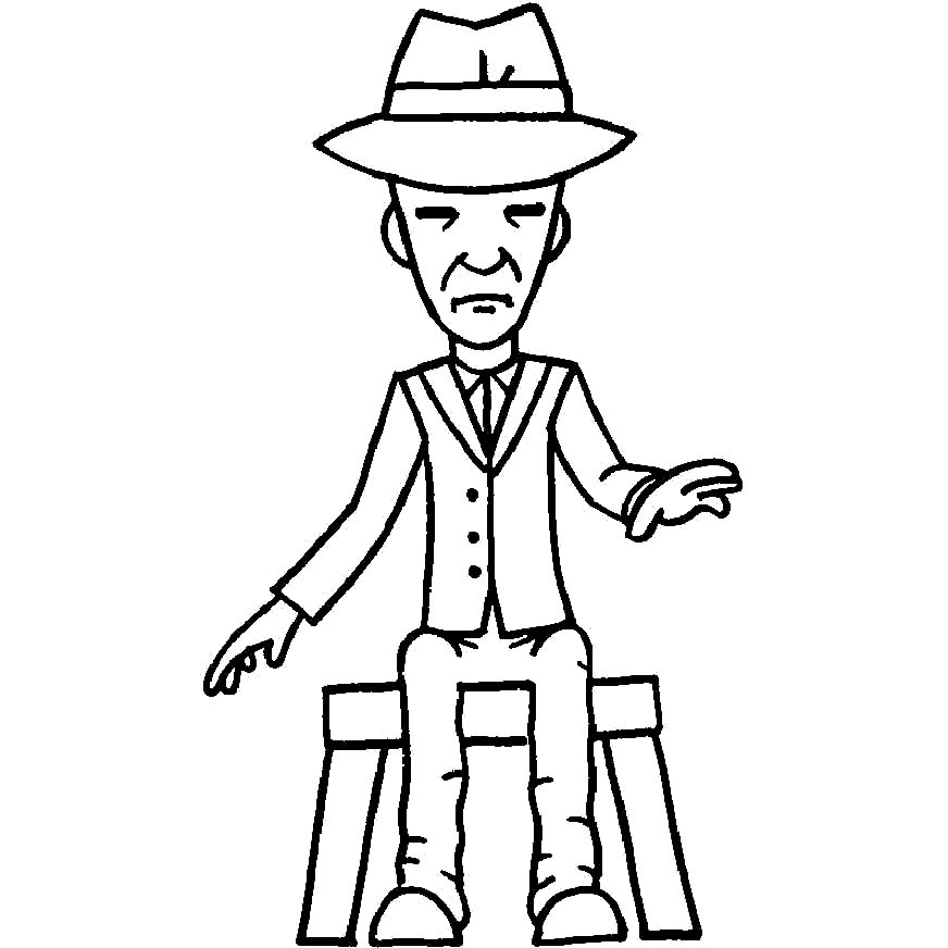 Free Little Nightmares Coloring Pages The Thin Man printable