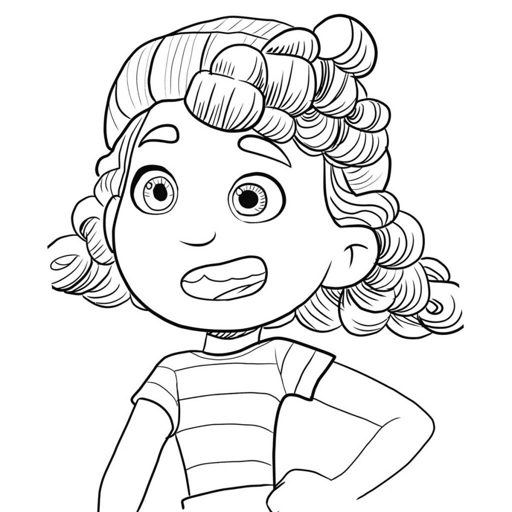Luca Coloring Pages Giulia