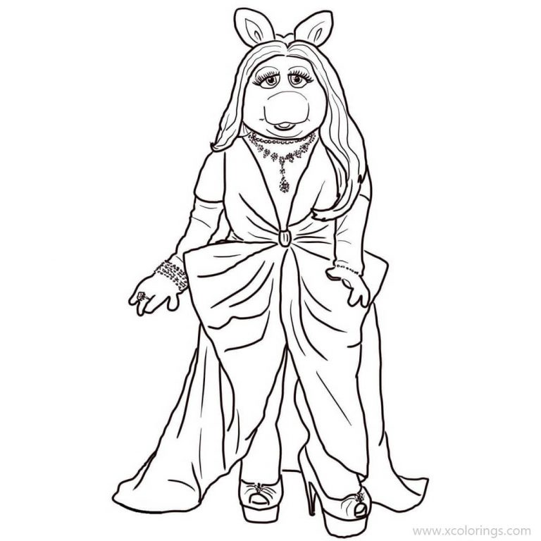 Miss Piggy Coloring Pages - XColorings.com