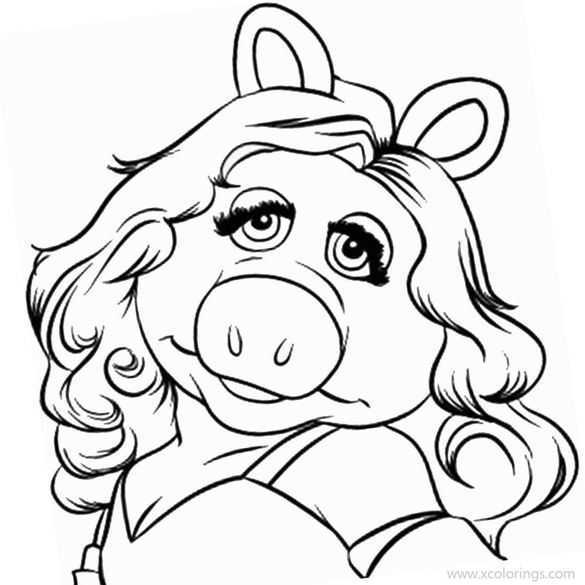 Miss Piggy Coloring Sheet