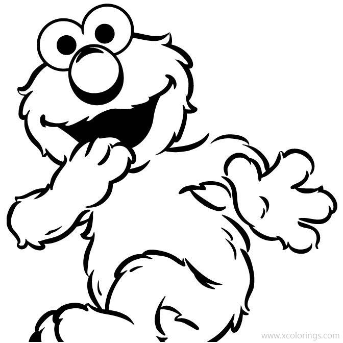 Free Muppet Babies Baby Elmo Coloring Pages printable