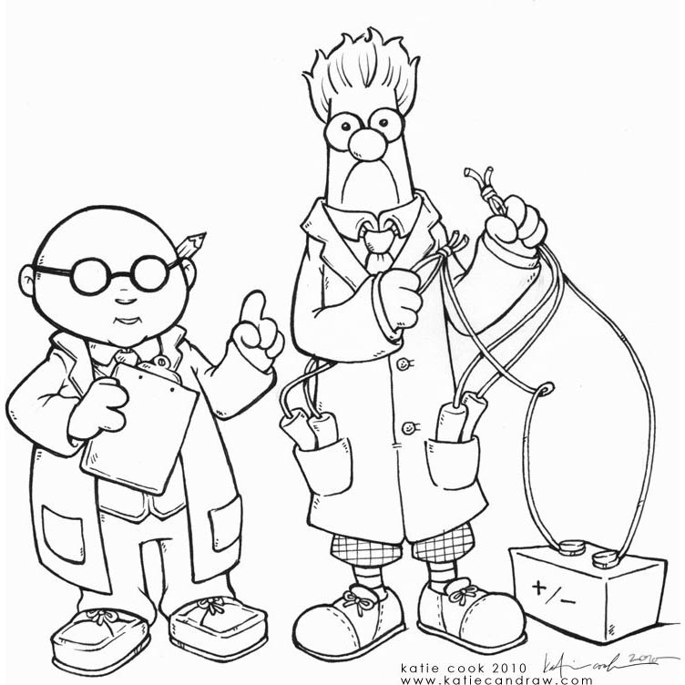 Free Muppet Coloring Pages Beaker printable