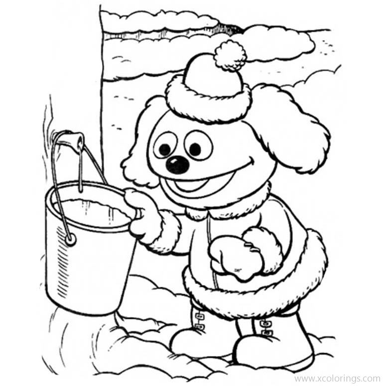 Free Muppet Babies Coloring Pages Baby Rowlf printable