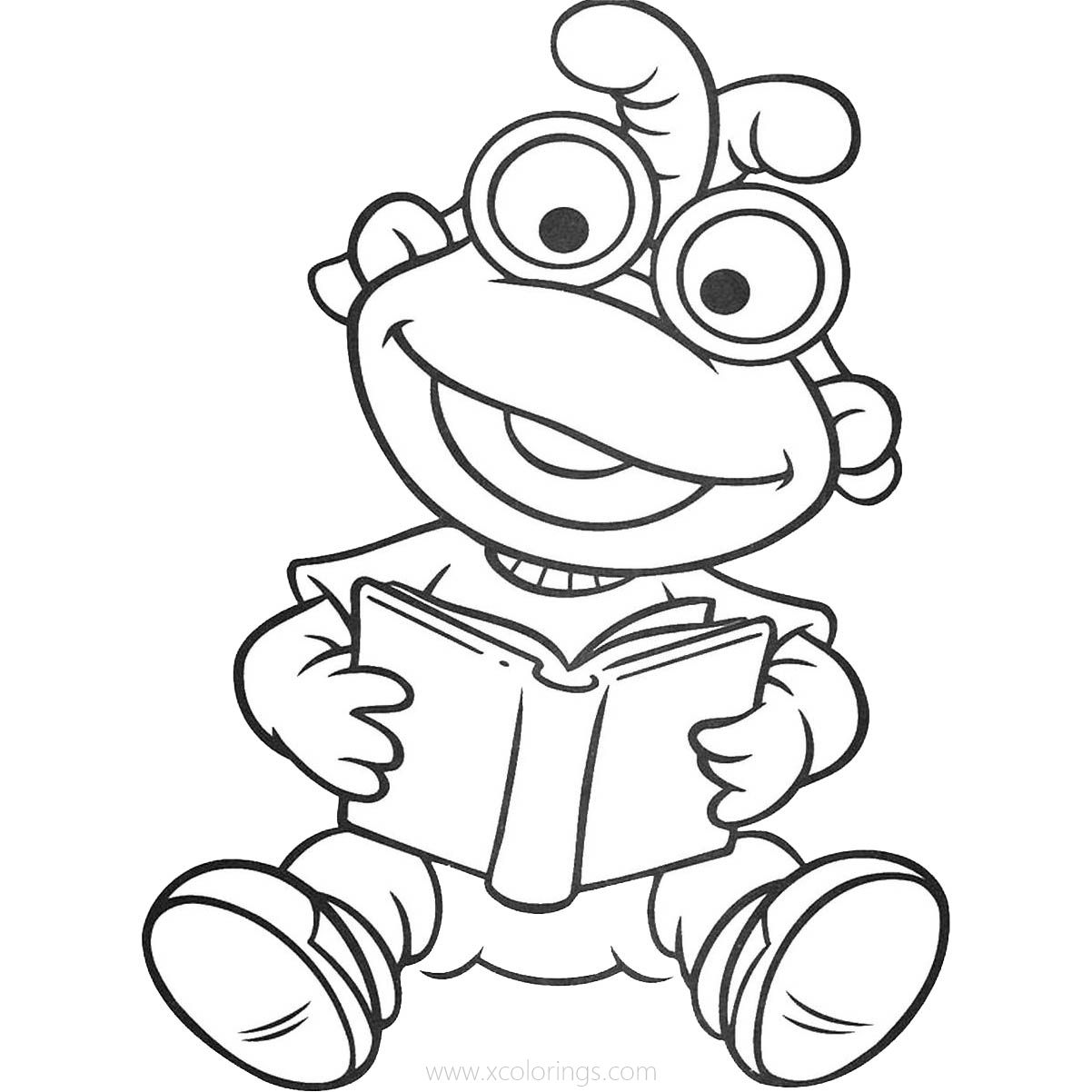 Free Muppet Babies Coloring Pages Baby Scooter printable