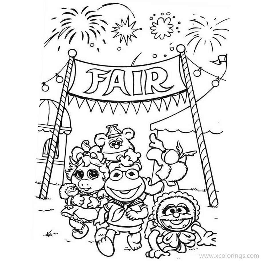 Free Muppet Babies Fair Coloring Pages printable