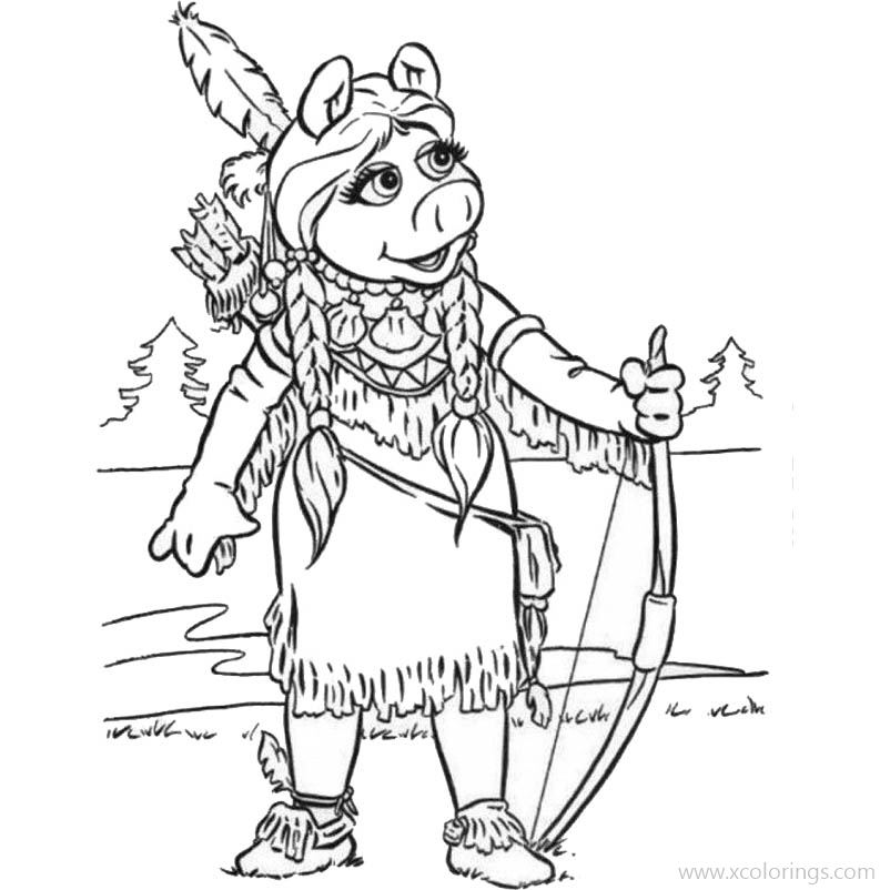 Free Muppets Miss Piggy Coloring Pages printable