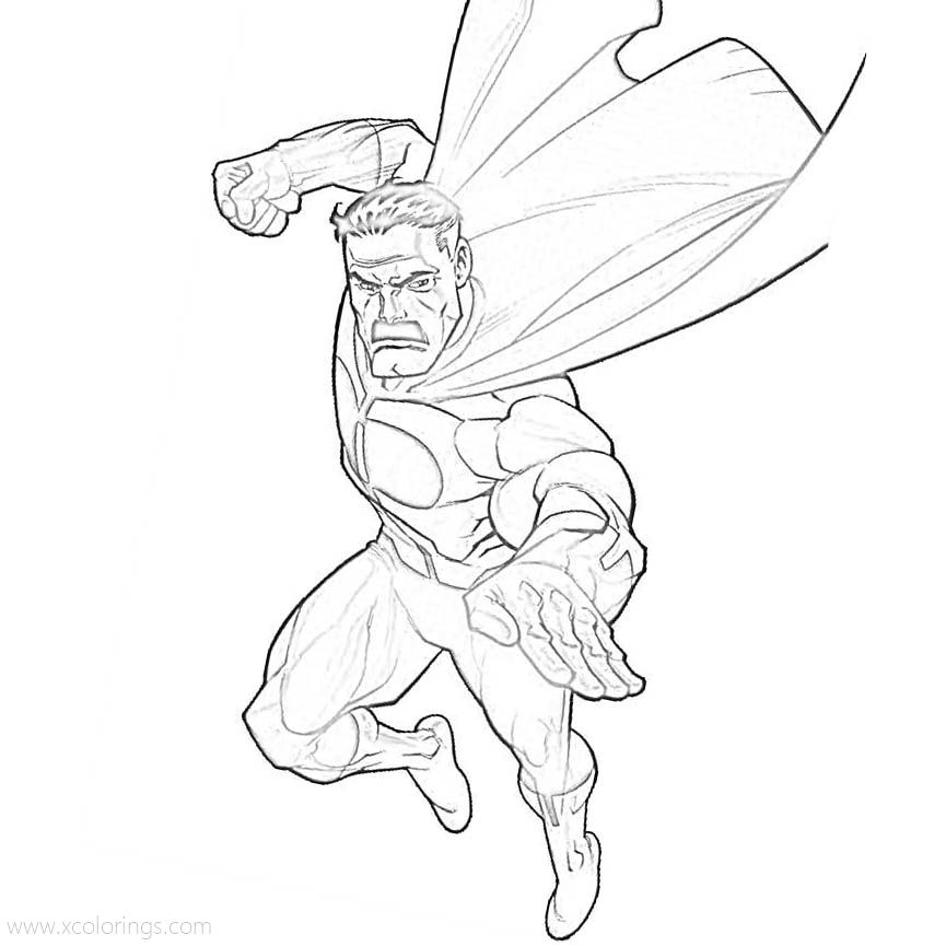 Free Omni-man from Invincible Coloring Pages printable