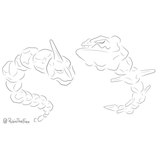 Pokemon Steelix Coloring Pages