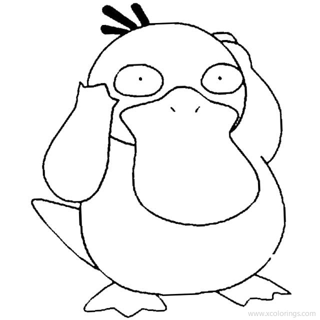 Free Pokemon Psyduck Coloring Pages printable