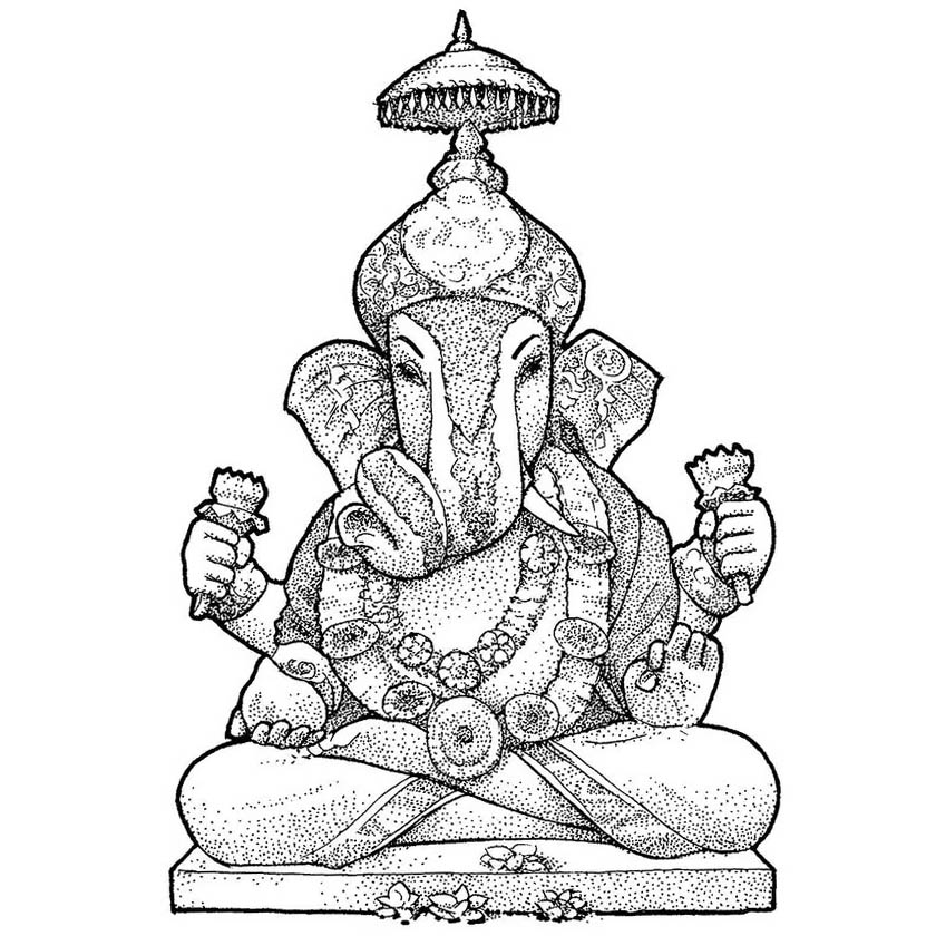Free Printable Ganesha Coloring Pages printable