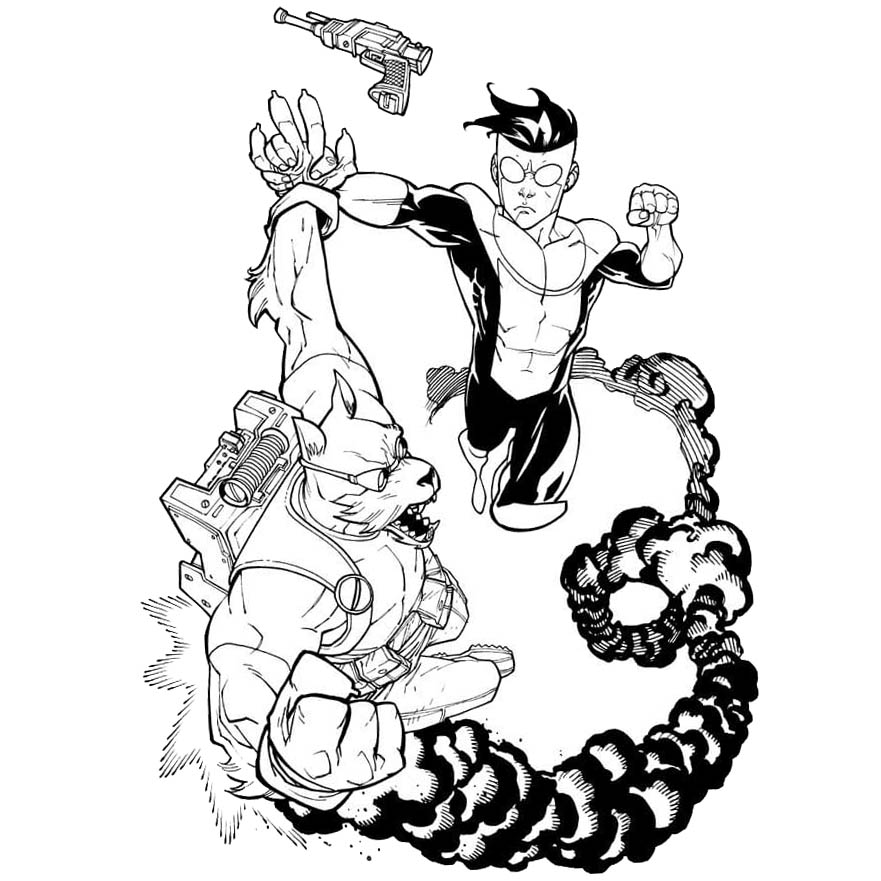 Free Printable Invincible Coloring Pages printable