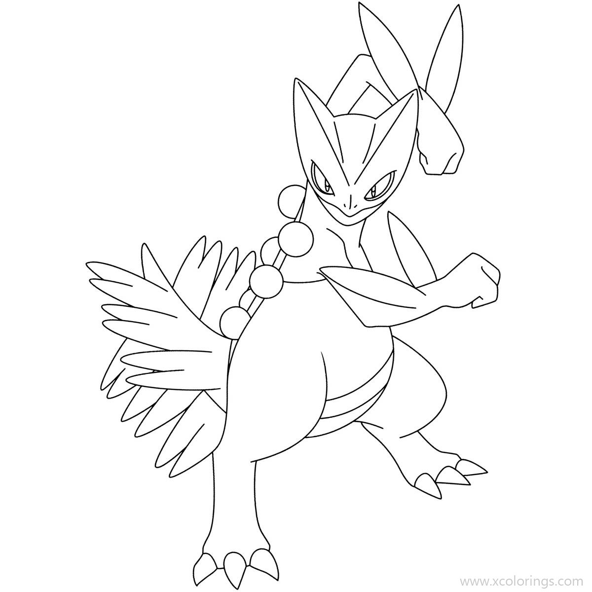 Free Sceptile Pokemon Coloring Pages Grass Type Starter printable