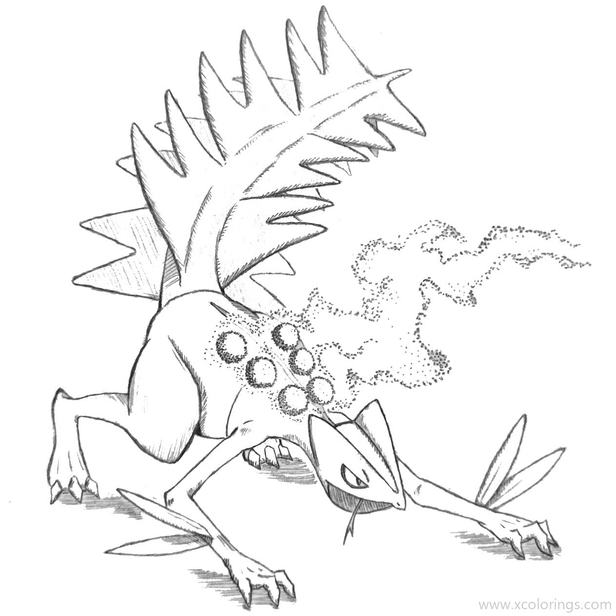 Free Sceptile Pokemon Coloring Pages by Matheeo printable