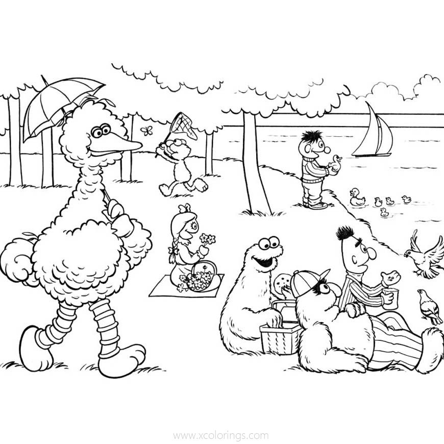 Free Sesame Street Muppets Coloring Pages printable