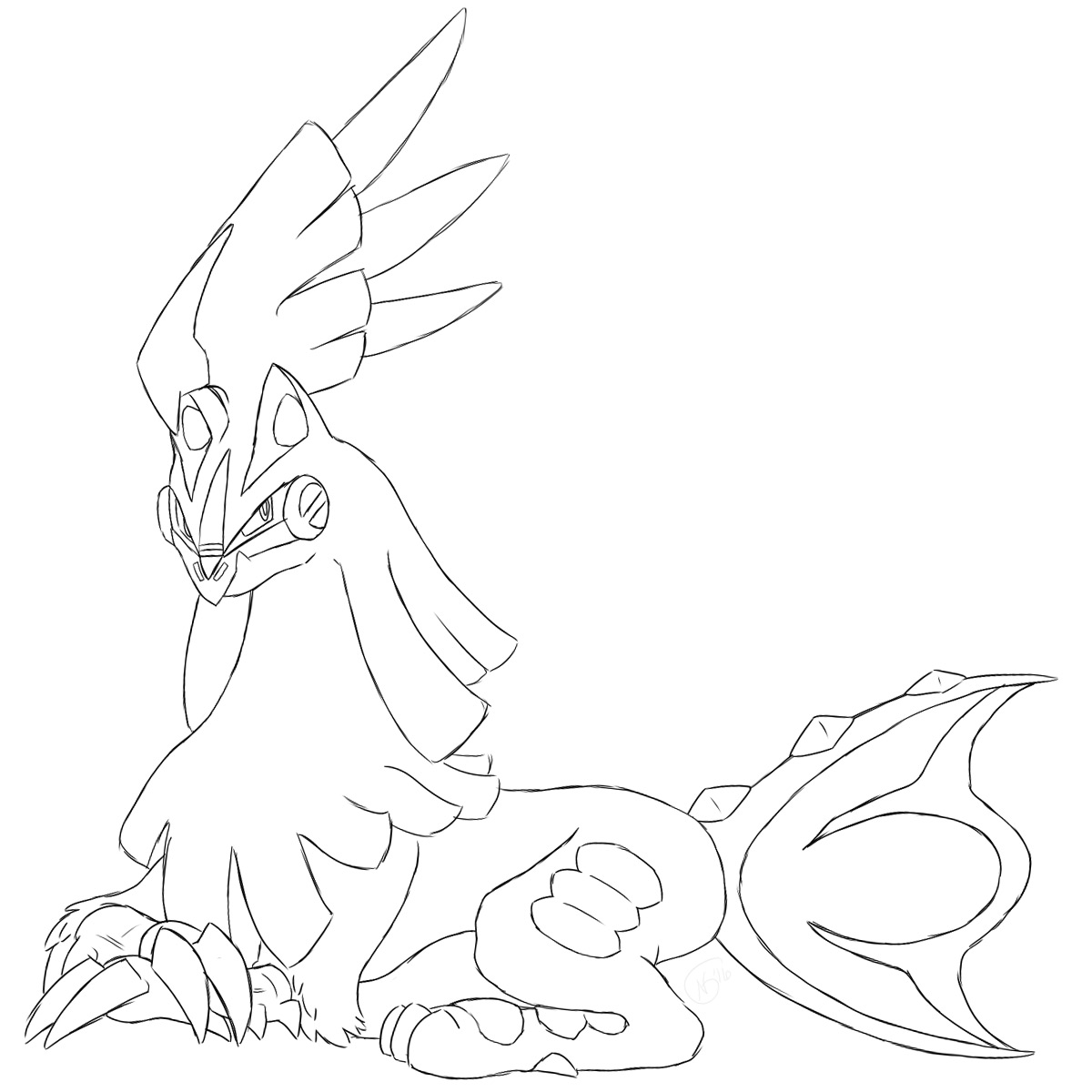 Free Silvally Pokemon Coloring Pages by Natakiro printable