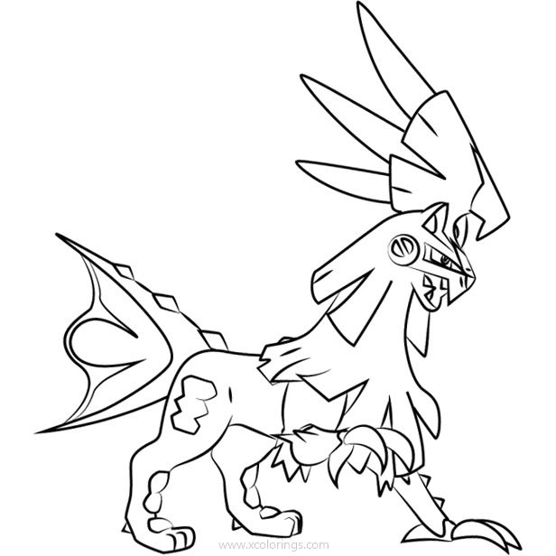 Free Silvally Pokemon Sun and Moon Coloring Pages printable