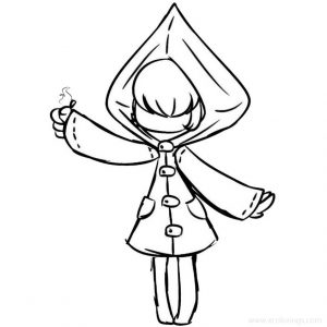 Little Nightmares Coloring Pages Character Mono - XColorings.com