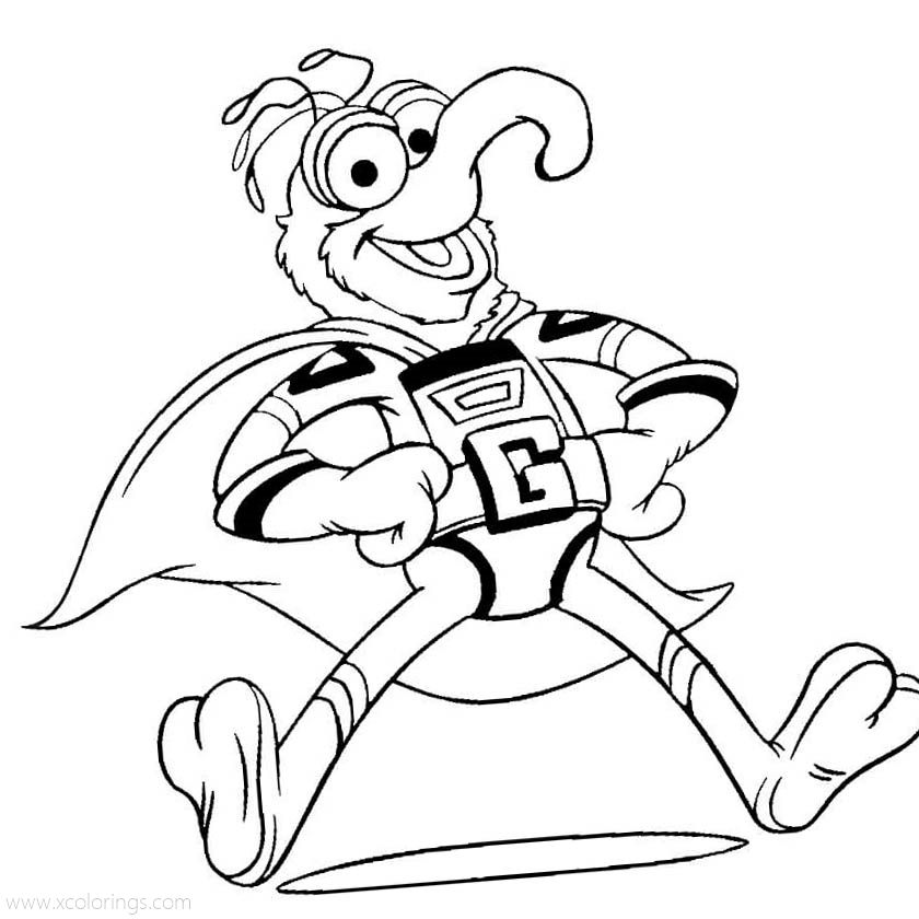 Free Super Gonzo from Muppets Coloring Pages printable