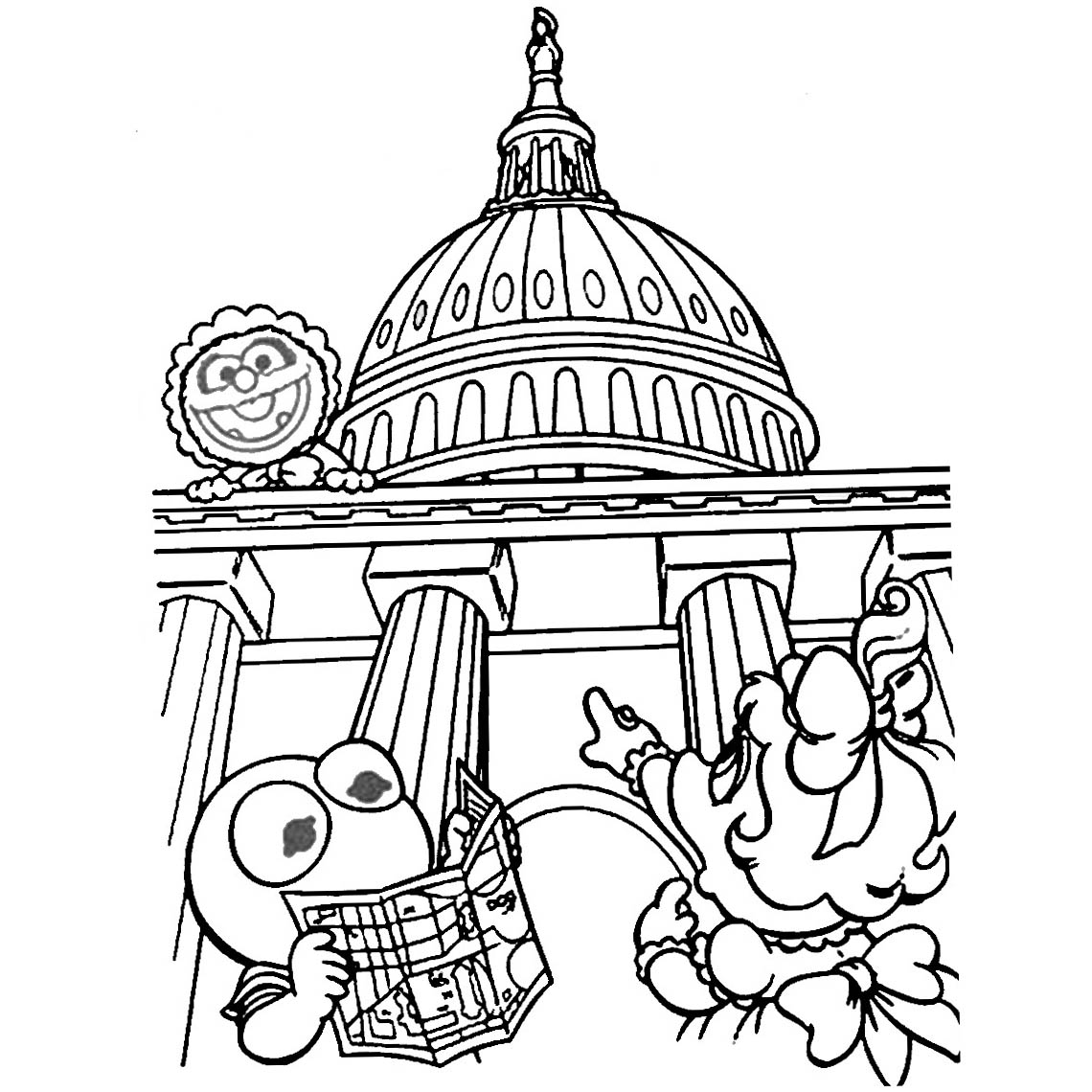 Free The Muppet Babies Coloring Pages printable