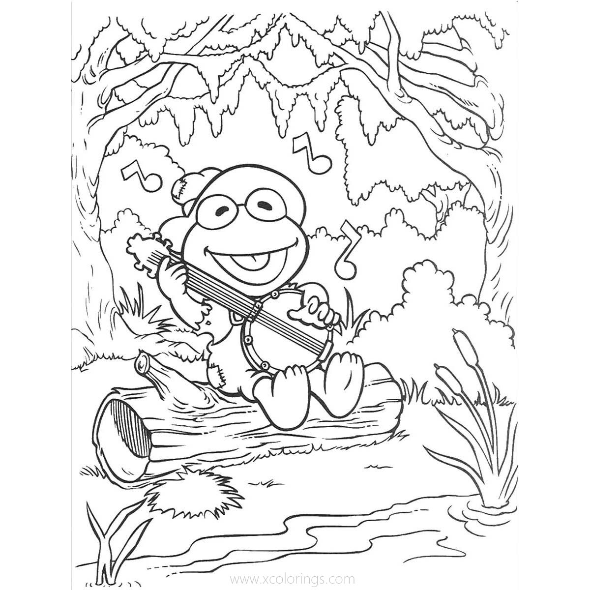 Free The Muppet Baby Kermit Coloring Pages printable