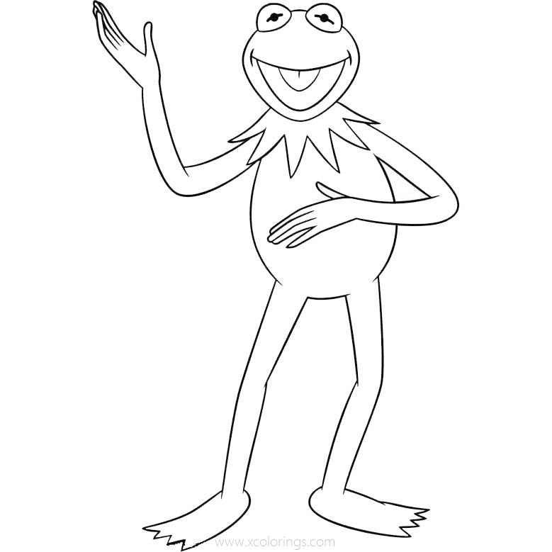 Free The Muppets Coloring Pages Kermit the Frog Printable printable