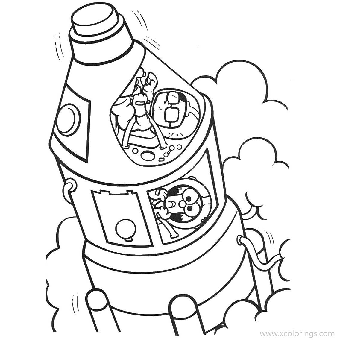 Free The Muppets Coloring Pages Rocket printable