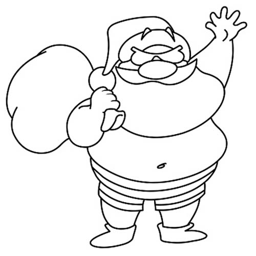 Christmas In July Coloring Pages Lineart Easy for Kids