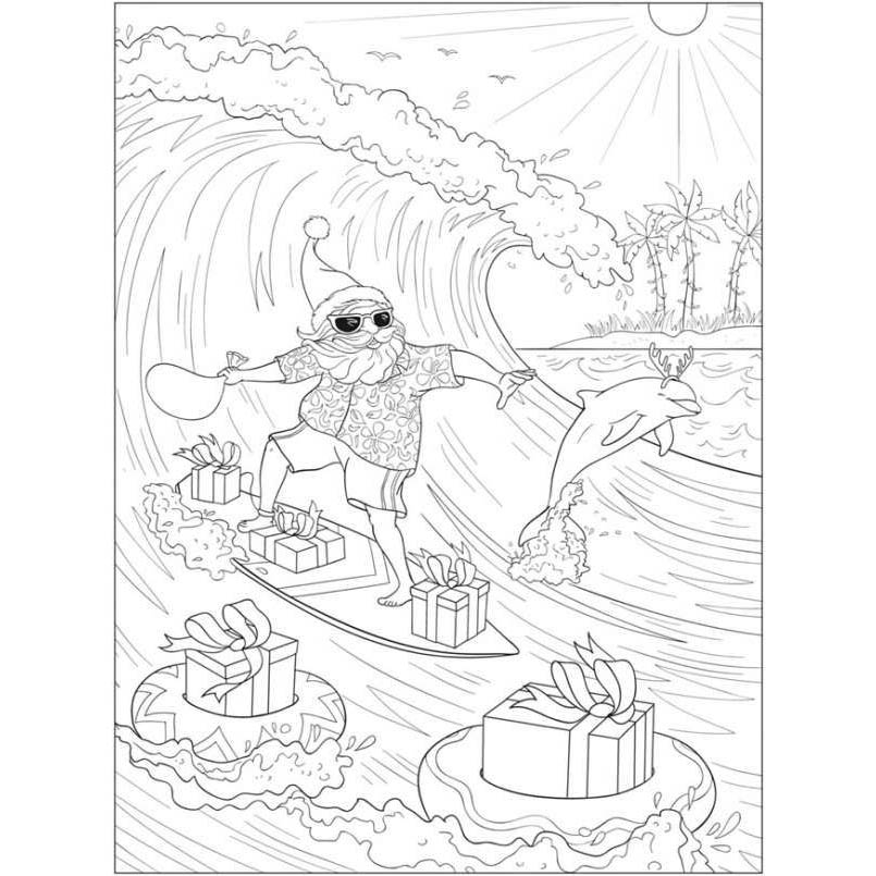 Christmas In July Presents Coloring Pages