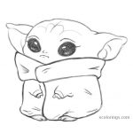 Grogu the Baby Yoda Coloring Pages